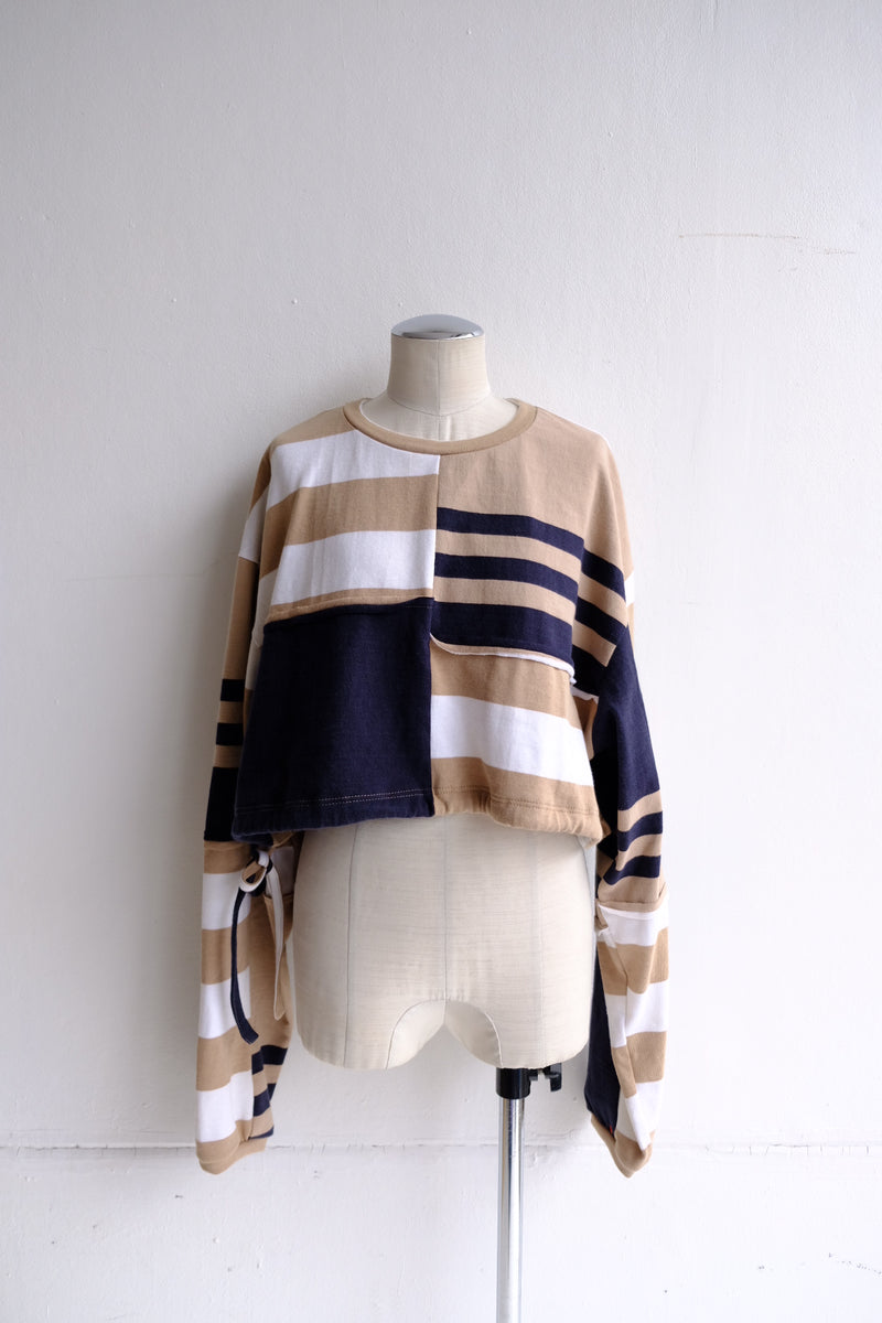 cropped jersey top