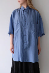 half sleeve silk shirt