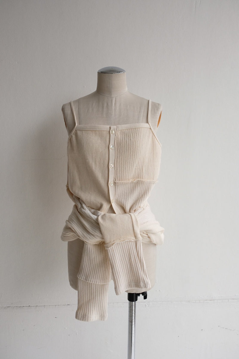 Patchwork Rib Jacket military rib patchwork cardigan – MALION vintage