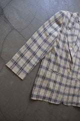 plaid tailored jacket
