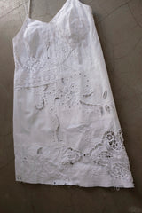 cutwork lace camisole dress