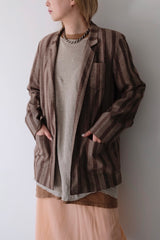 stripe tailored jacket