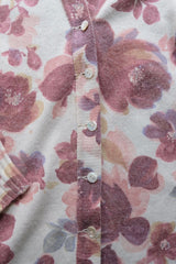 floral knit cardigan