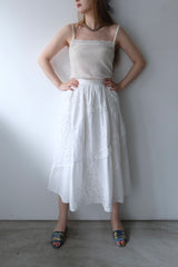 cotton flare skirt