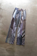 tie patchwork easy pants