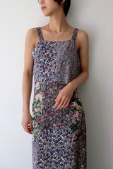 flower rayon long dress