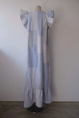 stripe frill dress