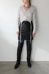 leather mini skirt
