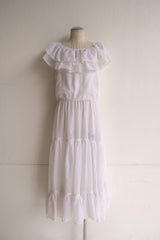frill tiered long dress