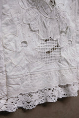 cutwork lace frill half pants