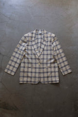 plaid tailored jacket