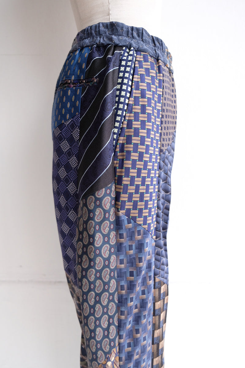 tie patchwork easy pants