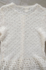 mohair knit cardigan