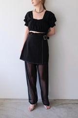 sheer long pants