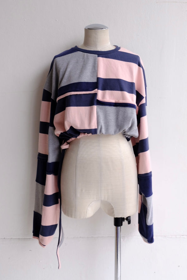 cropped jersey top