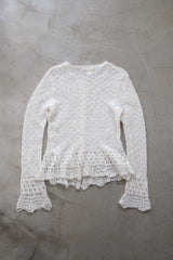 mohair knit cardigan