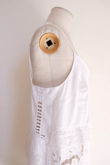 cutwork lace camisole dress