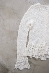 mohair knit cardigan