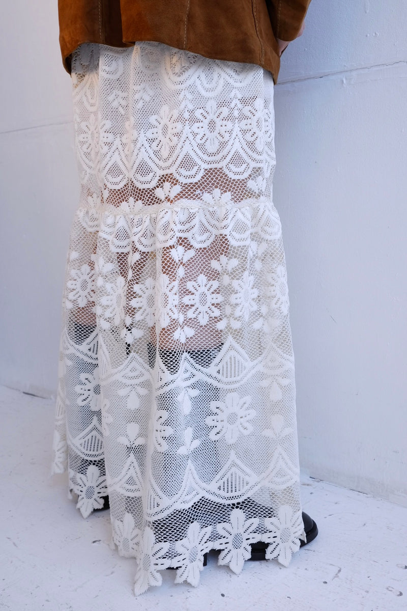 lace long skirt