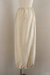 linen long skirt