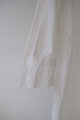 antique frill collar night long dress