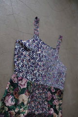 flower rayon long dress