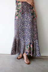 flower rayon long dress
