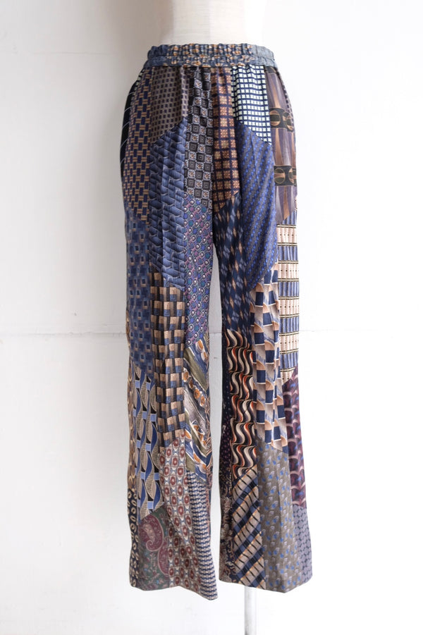 tie patchwork easy pants