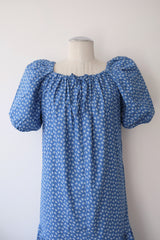 puff sleeve flower dress
