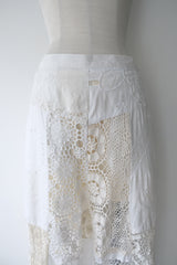 lace ballon cropped pants