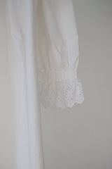 antique frill collar night long dress
