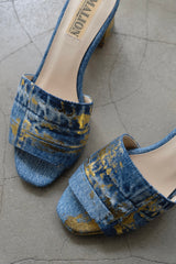 denim sandal