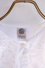 frill collar  blouse