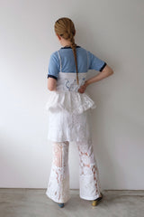 crochet lace flare pants