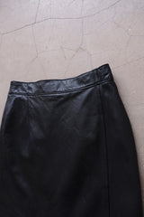 leather mini skirt