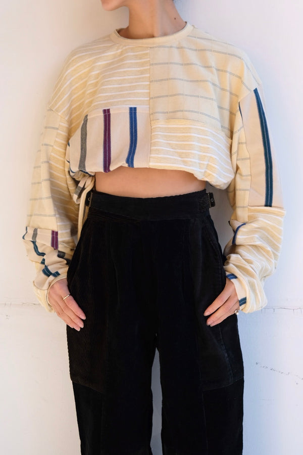 cropped jersey top