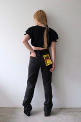 dead stock black denim pants