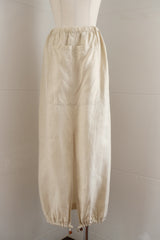 linen long skirt