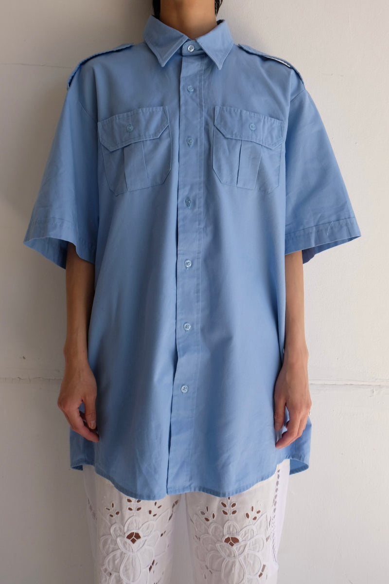 half sleeve epaulet shirt