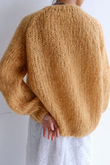 mohair knit cardigan