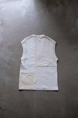 military rib patchwork vest