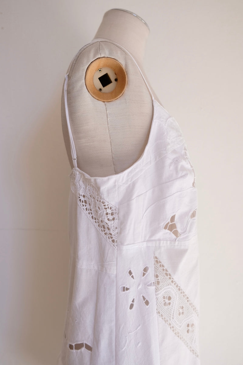 cutwork lace camisole dress