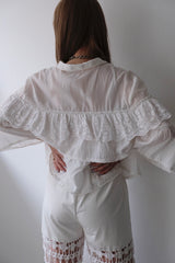 frill sleeve blouse