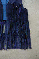 leather fringe vest
