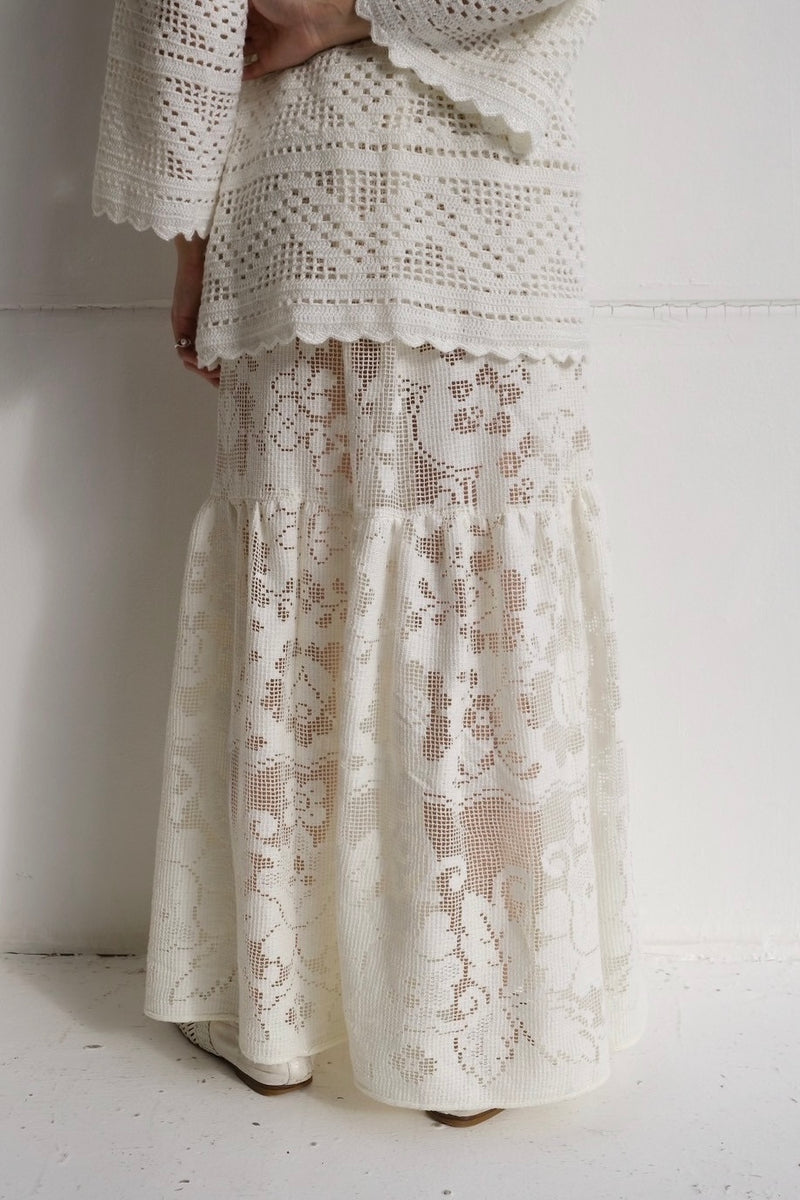 lace long skirt