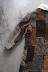 tweed boa coat