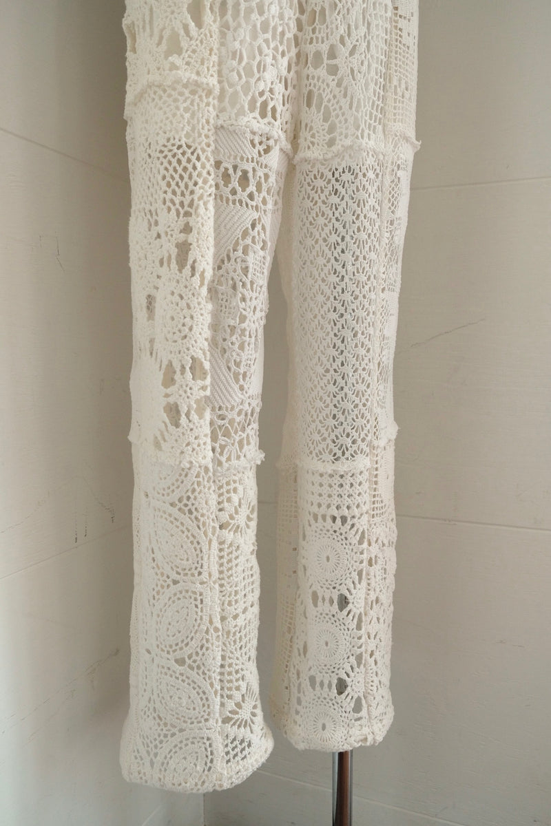 crochet lace easy pants