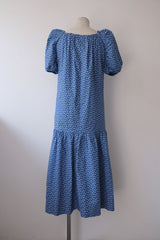 puff sleeve flower dress