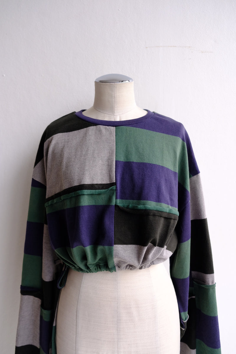 cropped jersey top
