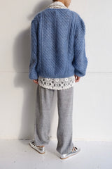 mohair knit cardigan